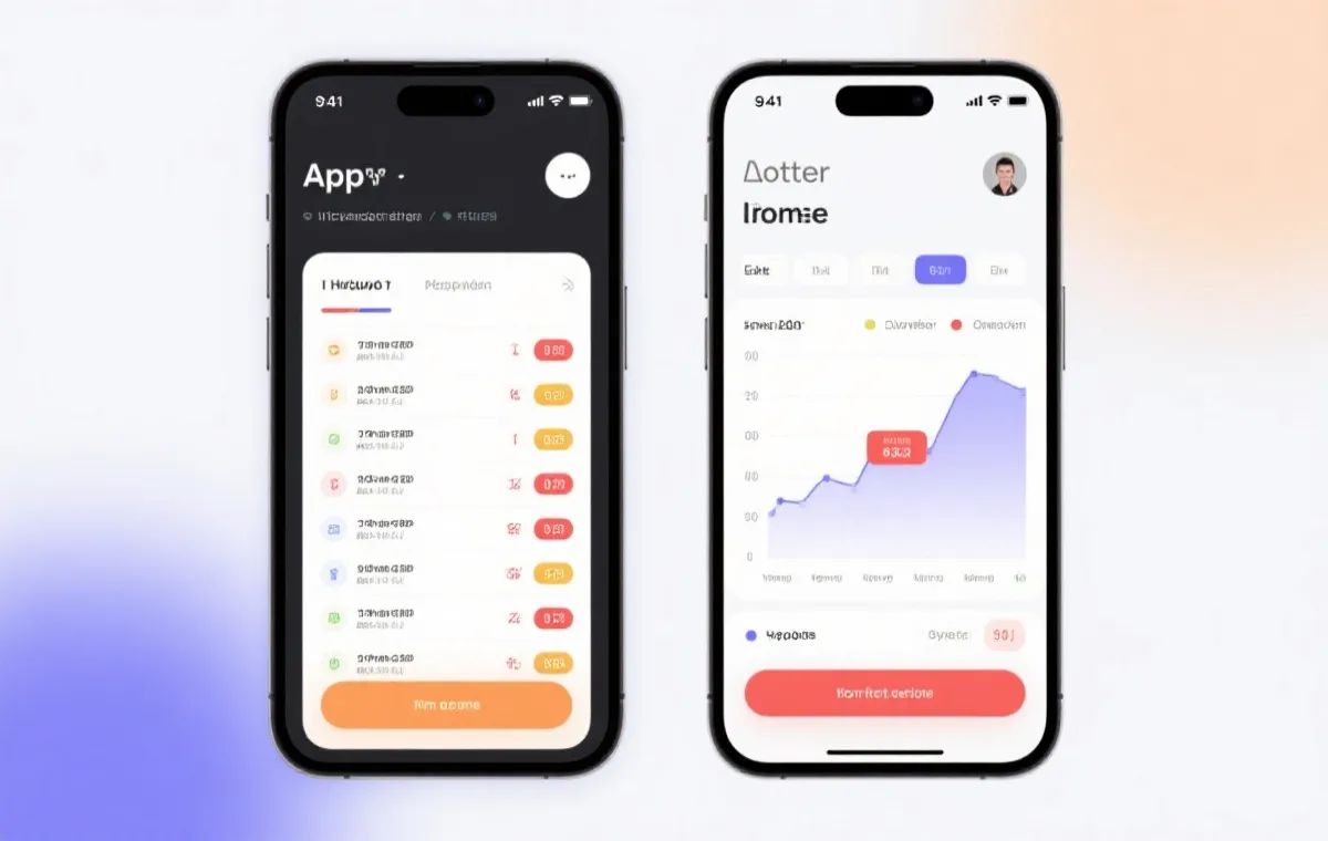 移动端开奖查询界面示意图